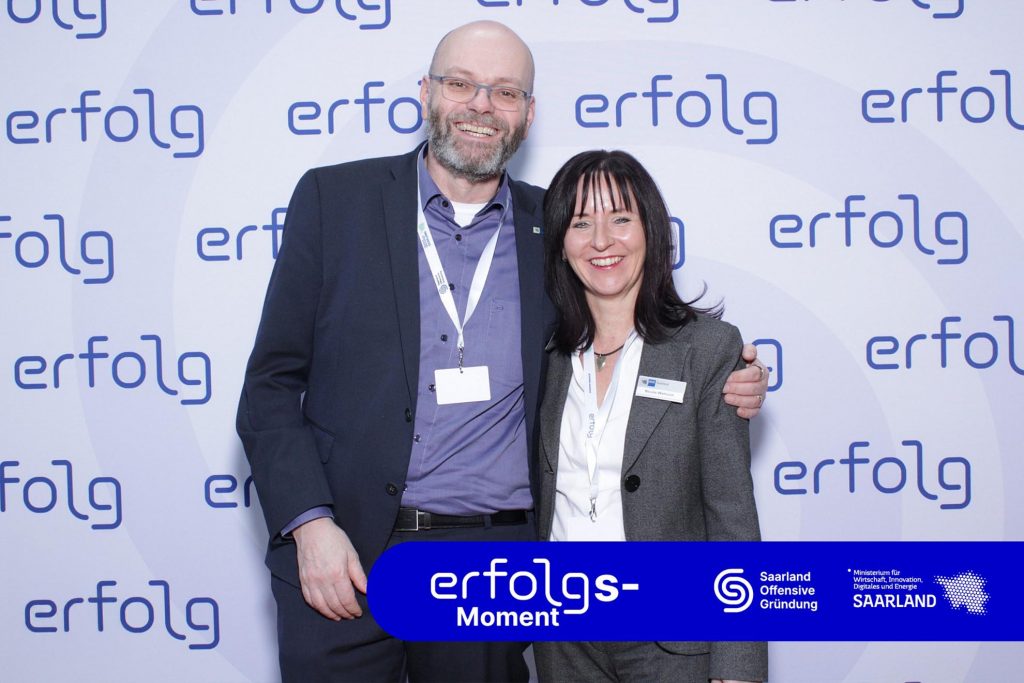 Die Experten des Gründungszentrums der IHK Saarland, Dr. Thomas Pitz und Nicole Wehrum